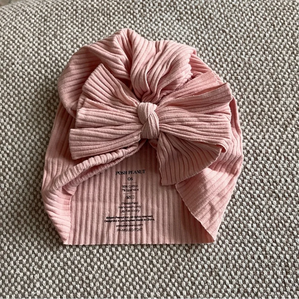 Posh Peanut Molly Hat Head Wrap with Bow Dusty Rose
